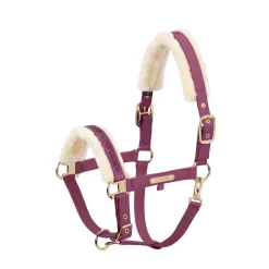 FAUX LEATHER JEWEL FAUX FUR